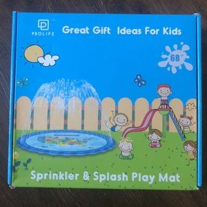 New 68'' Splash Pad, Large Sprinkler play mat
